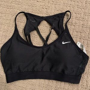 Black Nike sports bra